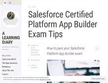 Tablet Screenshot of alearningdiary.com